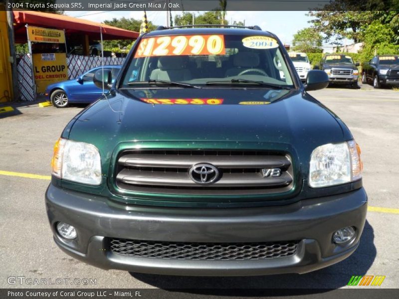 Imperial Jade Green Mica / Oak 2004 Toyota Sequoia SR5