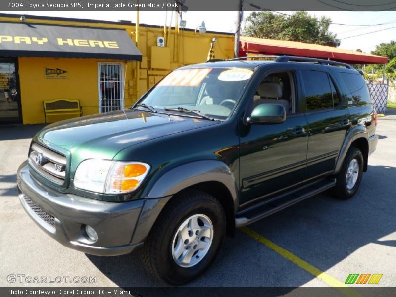 Imperial Jade Green Mica / Oak 2004 Toyota Sequoia SR5