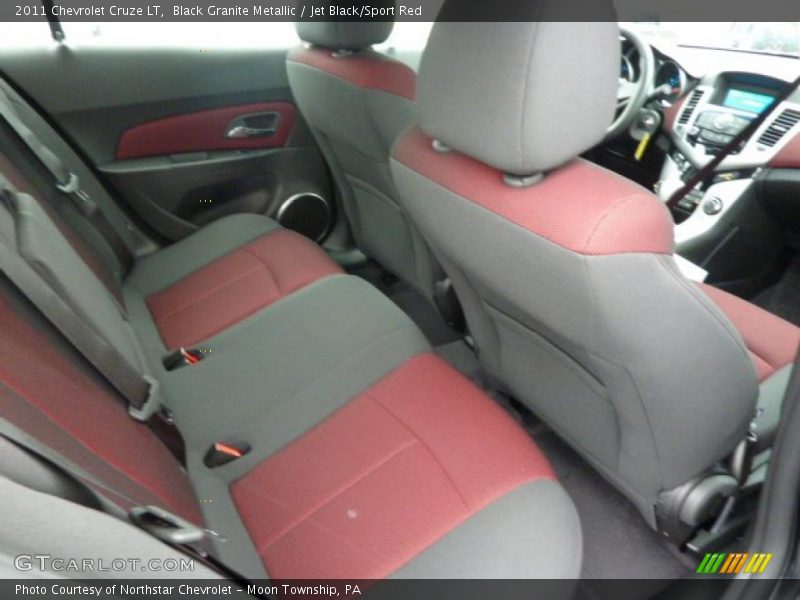 Black Granite Metallic / Jet Black/Sport Red 2011 Chevrolet Cruze LT