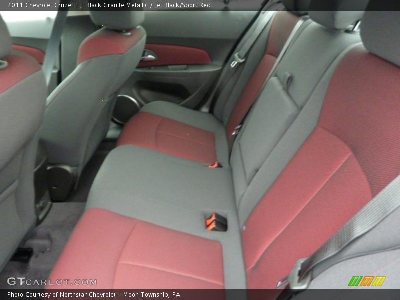 Black Granite Metallic / Jet Black/Sport Red 2011 Chevrolet Cruze LT