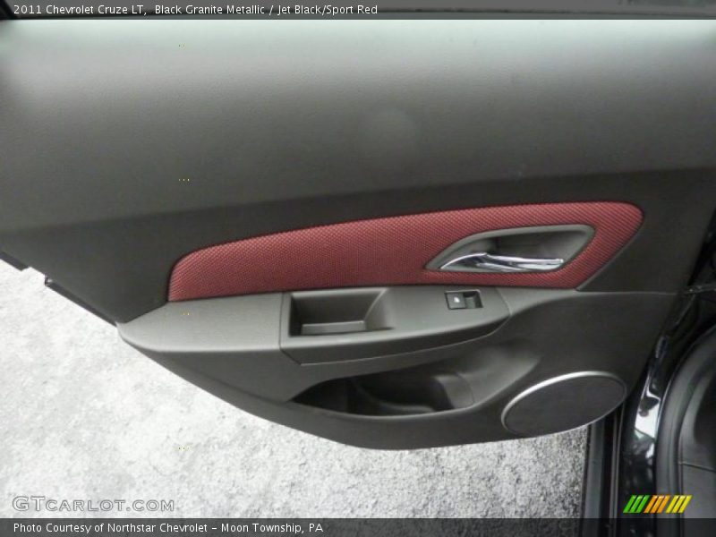 Black Granite Metallic / Jet Black/Sport Red 2011 Chevrolet Cruze LT