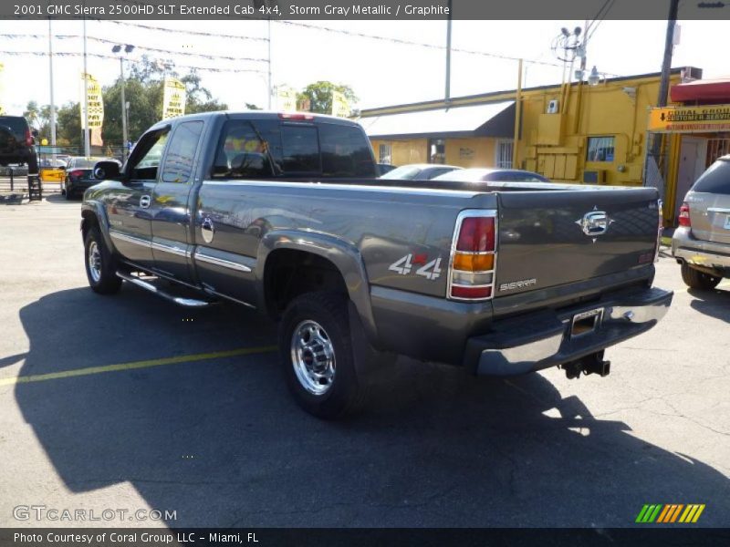 Storm Gray Metallic / Graphite 2001 GMC Sierra 2500HD SLT Extended Cab 4x4