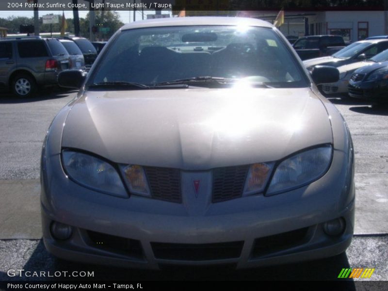 Light Taupe Metallic / Taupe 2004 Pontiac Sunfire Coupe