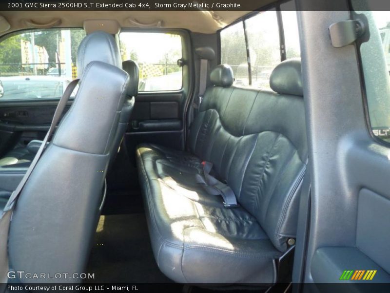 Storm Gray Metallic / Graphite 2001 GMC Sierra 2500HD SLT Extended Cab 4x4