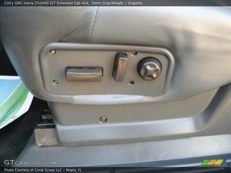Storm Gray Metallic / Graphite 2001 GMC Sierra 2500HD SLT Extended Cab 4x4