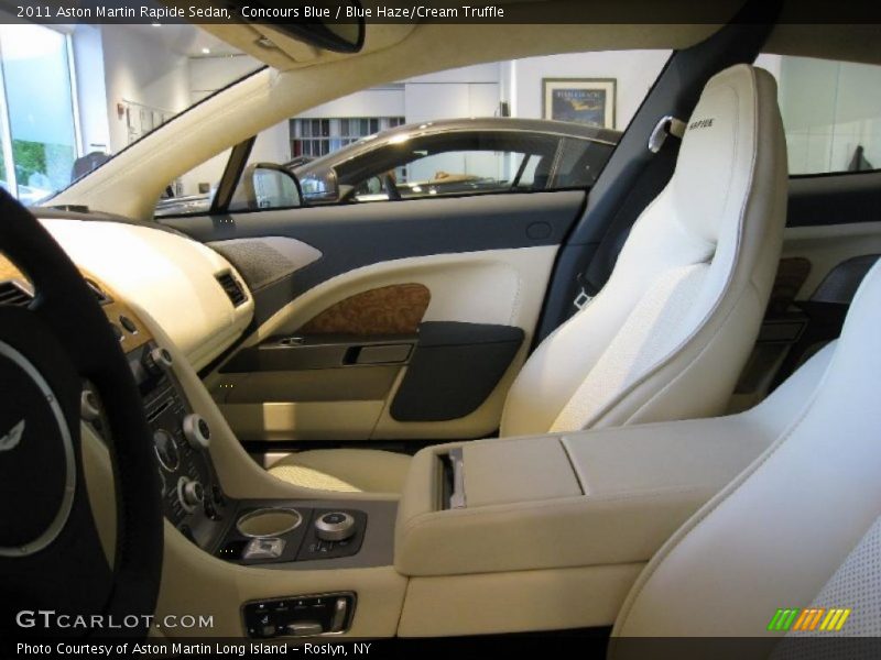  2011 Rapide Sedan Blue Haze/Cream Truffle Interior