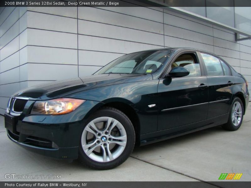 Deep Green Metallic / Beige 2008 BMW 3 Series 328xi Sedan