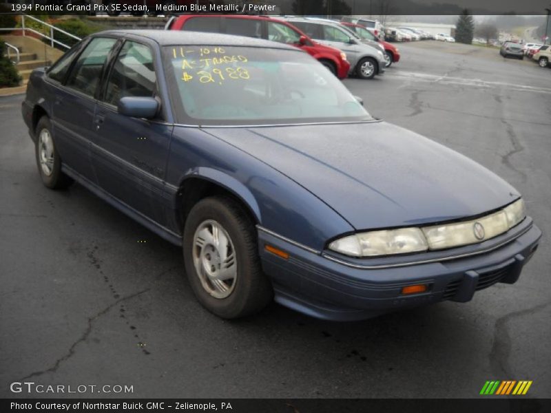 Medium Blue Metallic / Pewter 1994 Pontiac Grand Prix SE Sedan