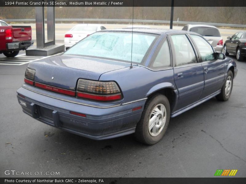 Medium Blue Metallic / Pewter 1994 Pontiac Grand Prix SE Sedan