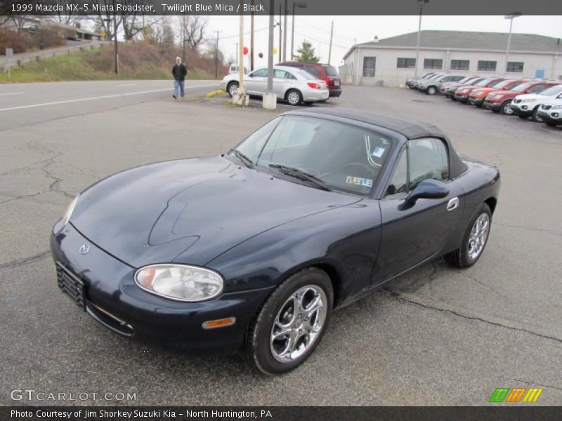 Twilight Blue Mica / Black 1999 Mazda MX-5 Miata Roadster