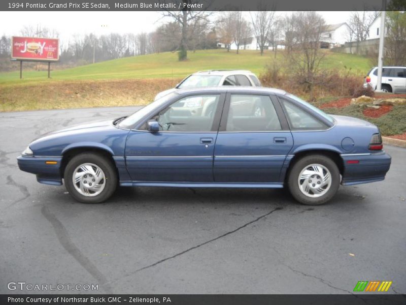 Medium Blue Metallic / Pewter 1994 Pontiac Grand Prix SE Sedan