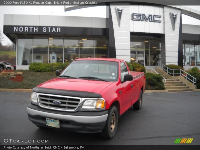 Bright Red / Medium Graphite 2000 Ford F150 XL Regular Cab