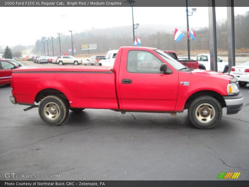 Bright Red / Medium Graphite 2000 Ford F150 XL Regular Cab