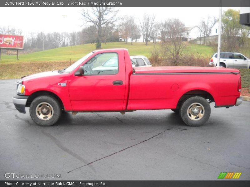 Bright Red / Medium Graphite 2000 Ford F150 XL Regular Cab