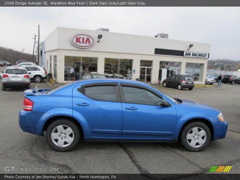 Marathon Blue Pearl / Dark Slate Gray/Light Slate Gray 2008 Dodge Avenger SE