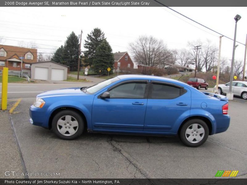 Marathon Blue Pearl / Dark Slate Gray/Light Slate Gray 2008 Dodge Avenger SE