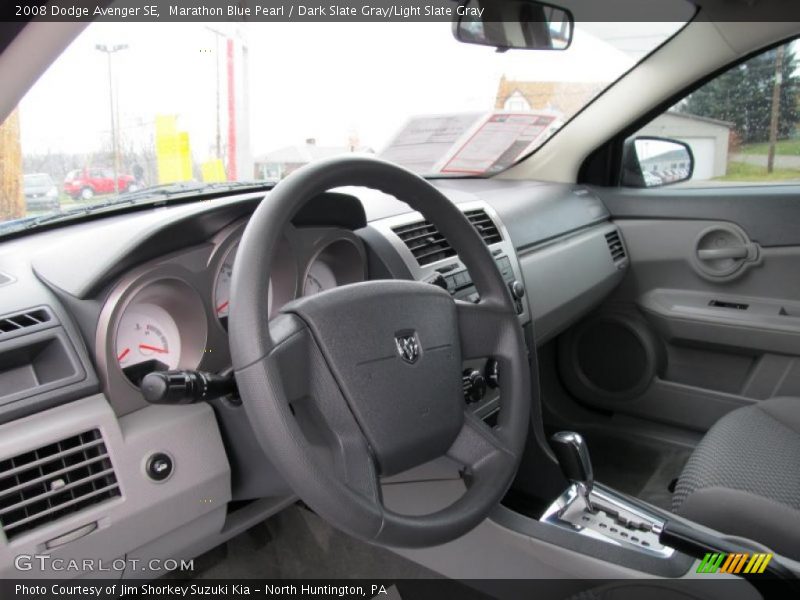 Marathon Blue Pearl / Dark Slate Gray/Light Slate Gray 2008 Dodge Avenger SE