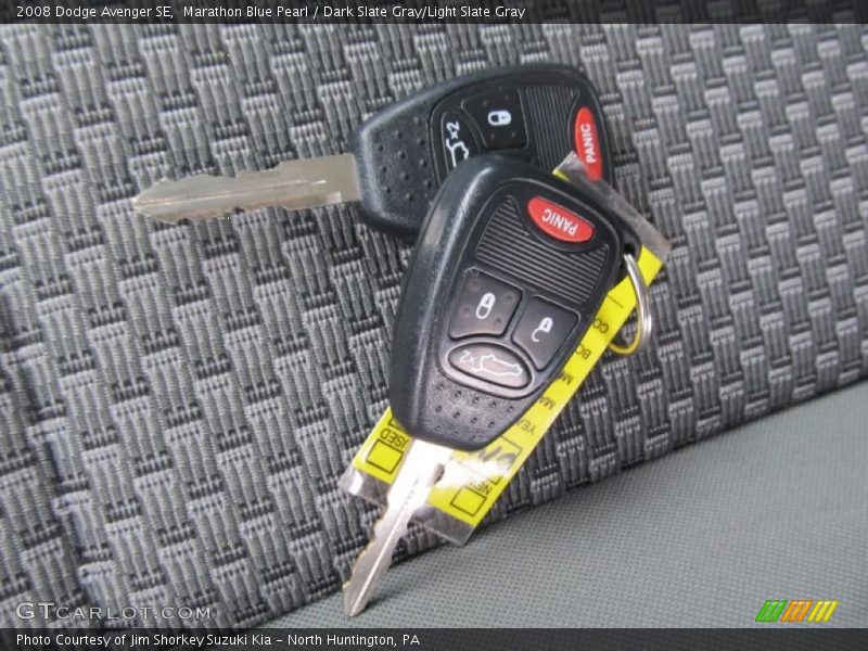 Marathon Blue Pearl / Dark Slate Gray/Light Slate Gray 2008 Dodge Avenger SE