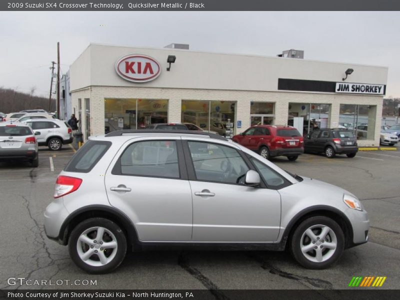 Quicksilver Metallic / Black 2009 Suzuki SX4 Crossover Technology