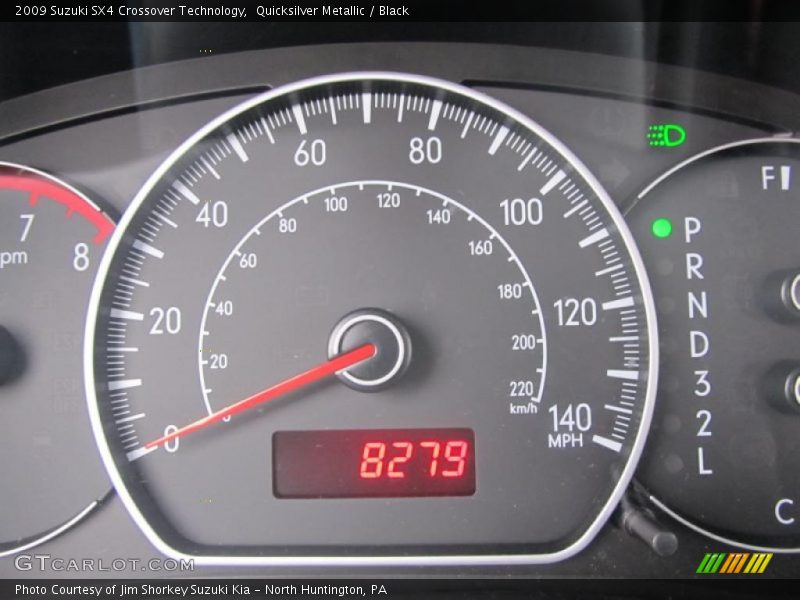 Quicksilver Metallic / Black 2009 Suzuki SX4 Crossover Technology