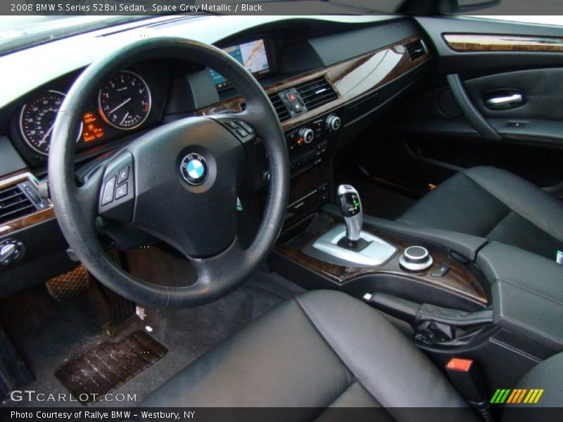 Space Grey Metallic / Black 2008 BMW 5 Series 528xi Sedan