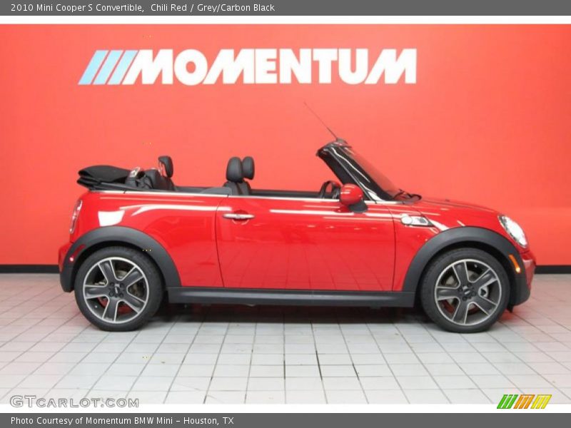 Chili Red / Grey/Carbon Black 2010 Mini Cooper S Convertible