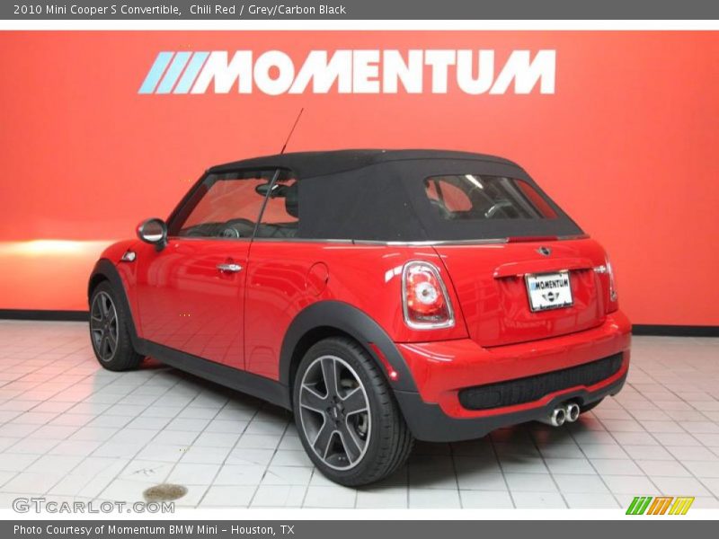 Chili Red / Grey/Carbon Black 2010 Mini Cooper S Convertible