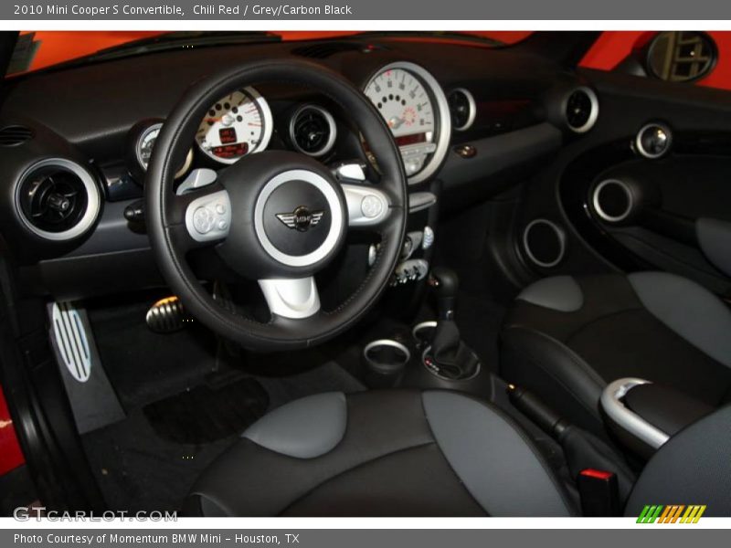 Chili Red / Grey/Carbon Black 2010 Mini Cooper S Convertible