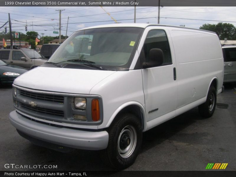 Summit White / Medium Gray 1999 Chevrolet Express 3500 Commercial Van