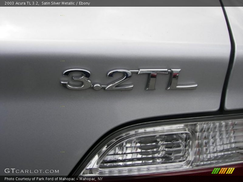Satin Silver Metallic / Ebony 2003 Acura TL 3.2