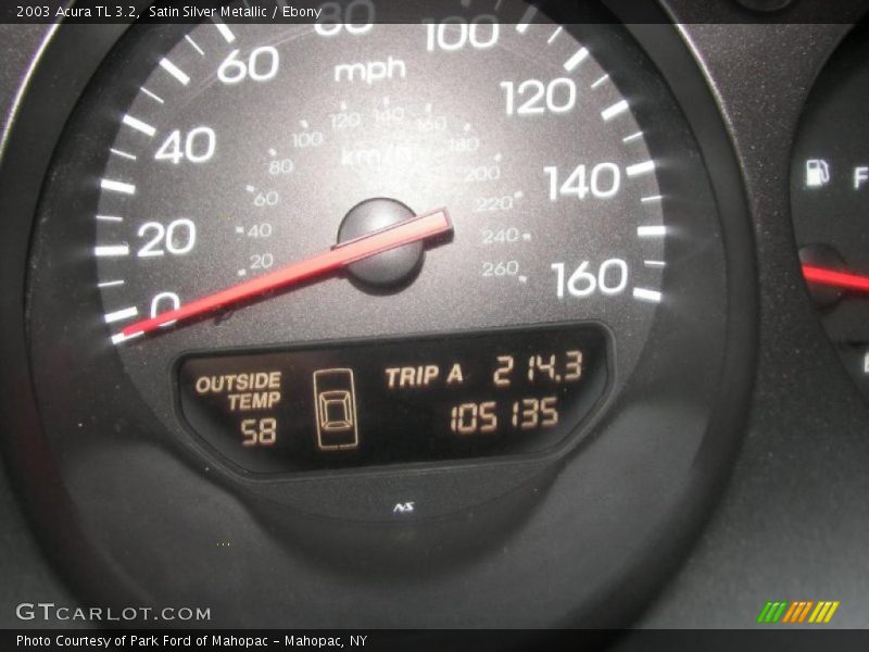 Satin Silver Metallic / Ebony 2003 Acura TL 3.2