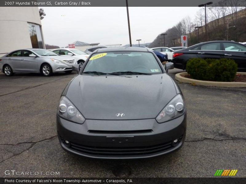 Carbon Gray / Black 2007 Hyundai Tiburon GS