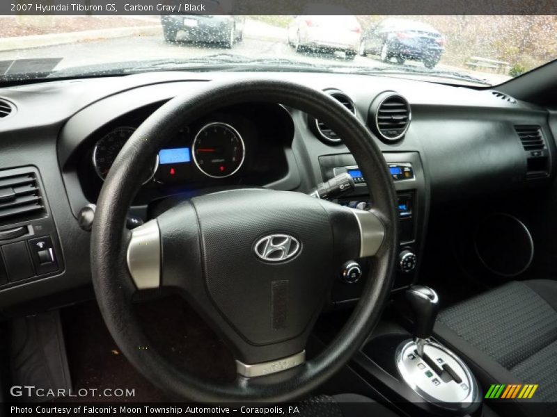 Carbon Gray / Black 2007 Hyundai Tiburon GS