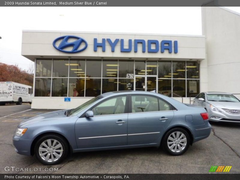 Medium Silver Blue / Camel 2009 Hyundai Sonata Limited