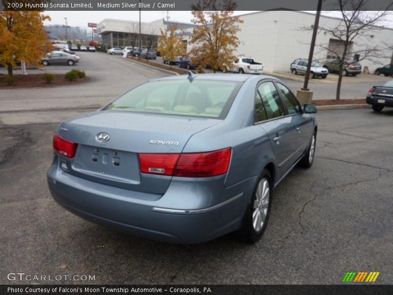 Medium Silver Blue / Camel 2009 Hyundai Sonata Limited