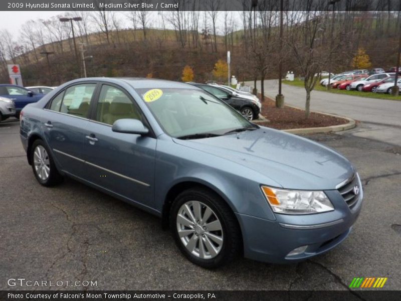 Medium Silver Blue / Camel 2009 Hyundai Sonata Limited