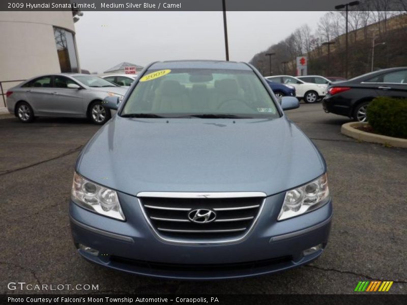 Medium Silver Blue / Camel 2009 Hyundai Sonata Limited