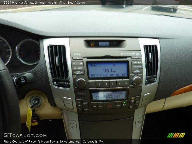 Medium Silver Blue / Camel 2009 Hyundai Sonata Limited