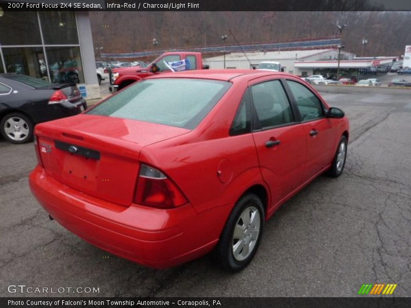 Infra-Red / Charcoal/Light Flint 2007 Ford Focus ZX4 SE Sedan