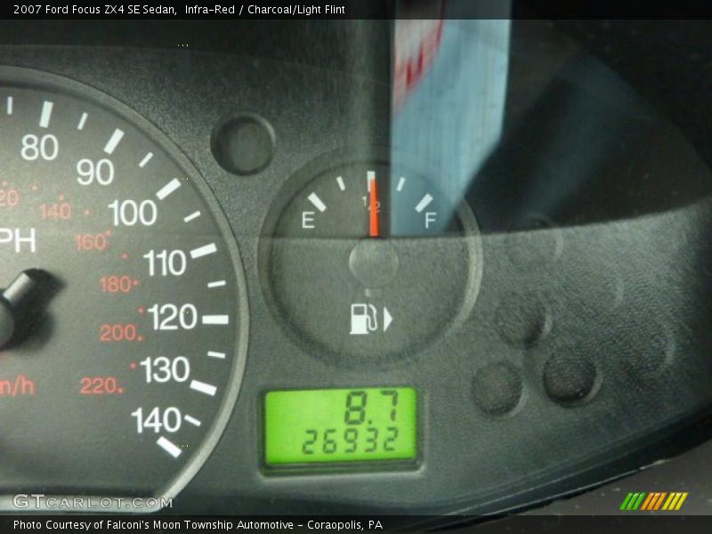 Infra-Red / Charcoal/Light Flint 2007 Ford Focus ZX4 SE Sedan