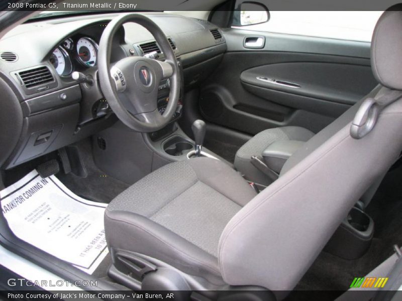 Titanium Metallic / Ebony 2008 Pontiac G5