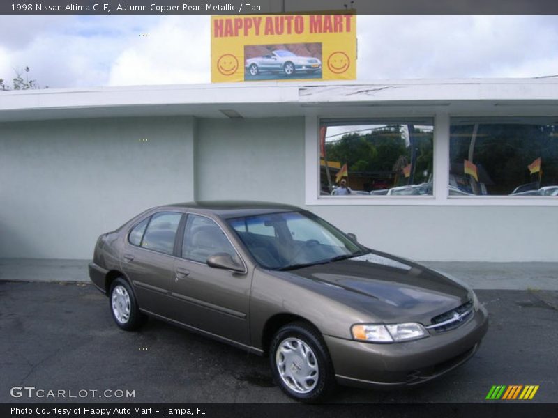 Autumn Copper Pearl Metallic / Tan 1998 Nissan Altima GLE