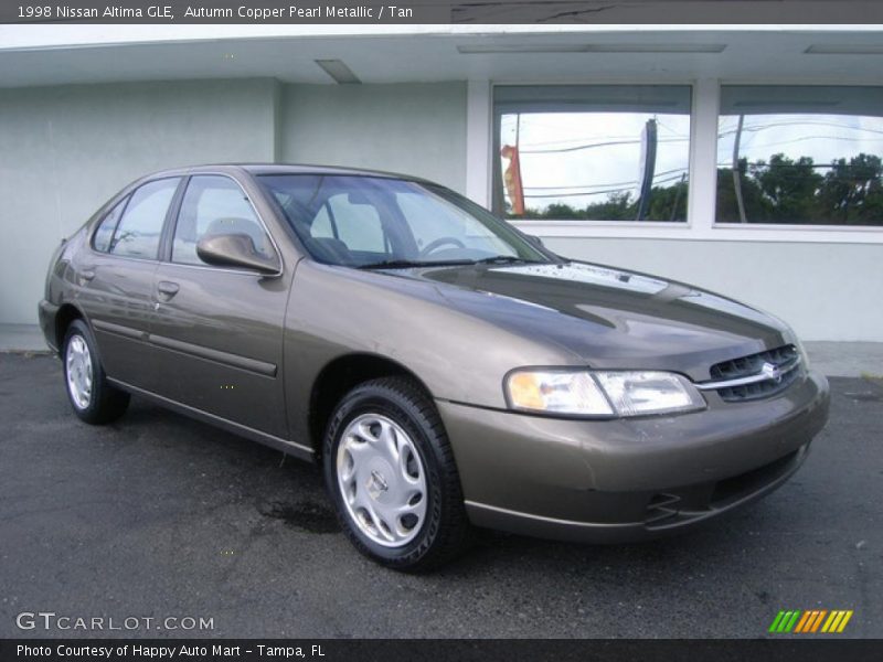 Autumn Copper Pearl Metallic / Tan 1998 Nissan Altima GLE
