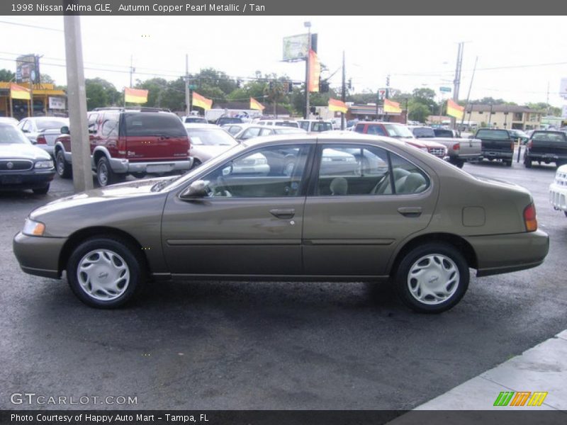 Autumn Copper Pearl Metallic / Tan 1998 Nissan Altima GLE