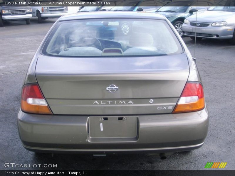 Autumn Copper Pearl Metallic / Tan 1998 Nissan Altima GLE