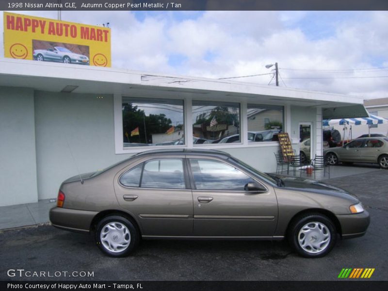Autumn Copper Pearl Metallic / Tan 1998 Nissan Altima GLE