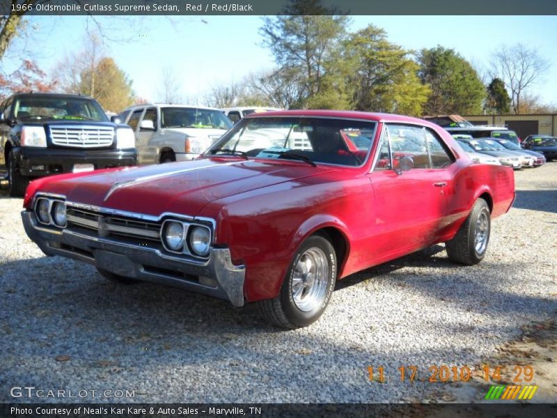 Red / Red/Black 1966 Oldsmobile Cutlass Supreme Sedan