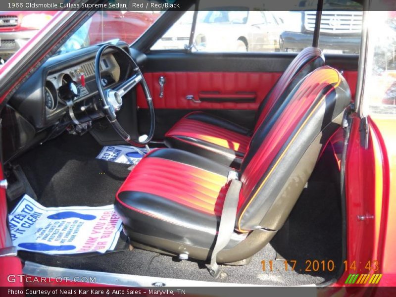 Red / Red/Black 1966 Oldsmobile Cutlass Supreme Sedan