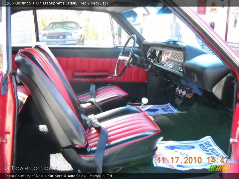Red / Red/Black 1966 Oldsmobile Cutlass Supreme Sedan