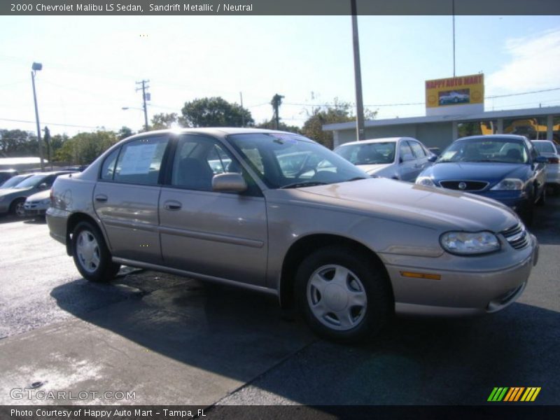 Sandrift Metallic / Neutral 2000 Chevrolet Malibu LS Sedan